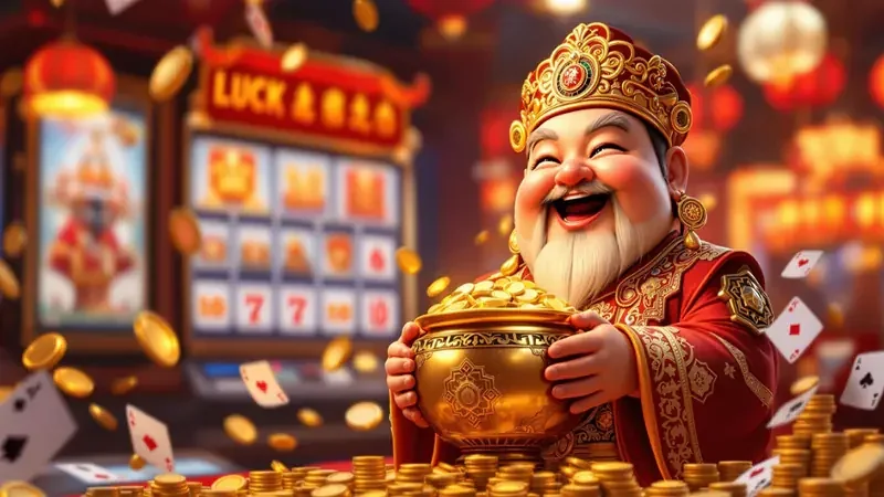 Antarmuka slot mobile dengan reel berwarna
